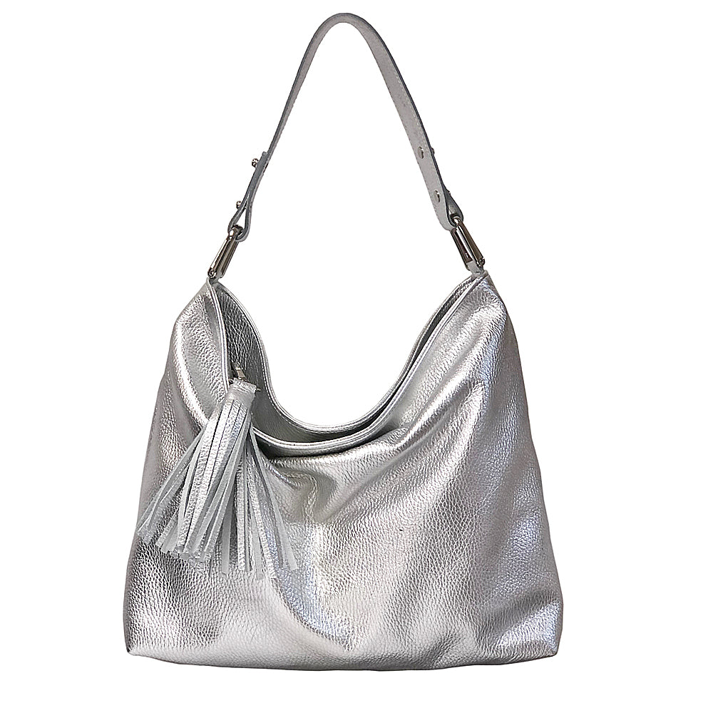 Kin Scoop Shoulder Bag, Silver
